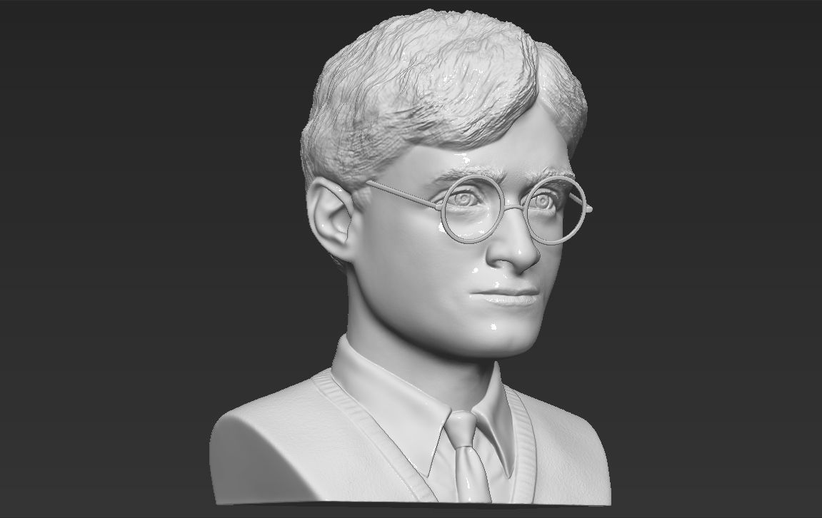 Harry Potter bust 3D printing ready stl obj formats 3D print model_17