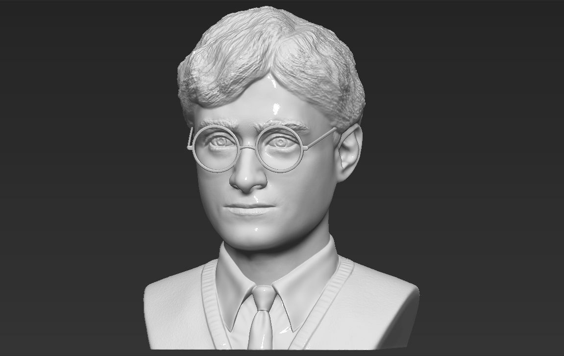 Harry Potter bust 3D printing ready stl obj formats 3D print model_9