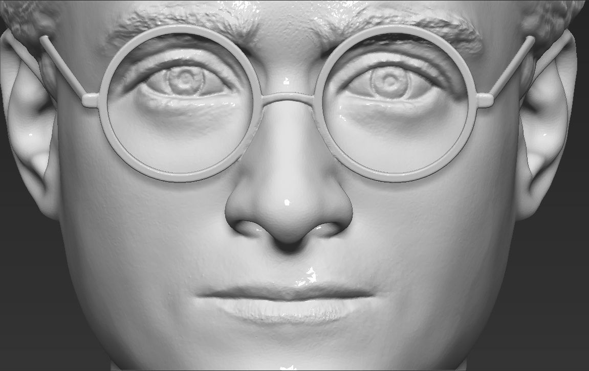 Harry Potter bust 3D printing ready stl obj formats 3D print model_23