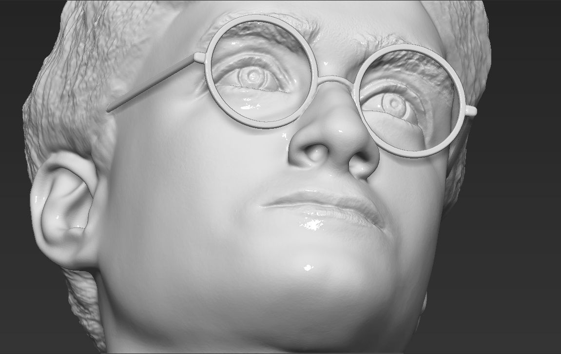 Harry Potter bust 3D printing ready stl obj formats 3D print model_29