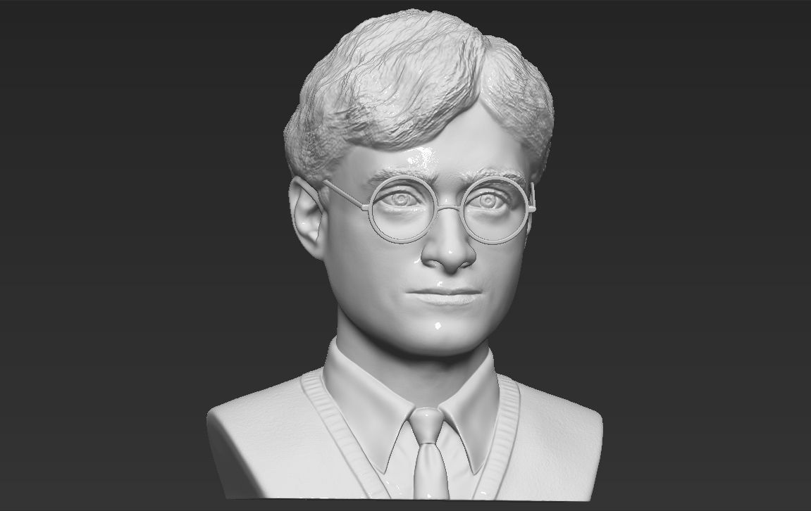 Harry Potter bust 3D printing ready stl obj formats 3D print model_18