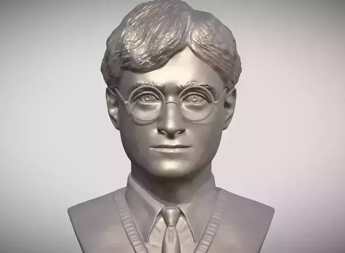 Harry Potter bust 3D printing ready stl obj formats 3D print model