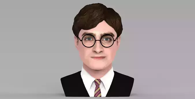 Harry Potter bust ready for full color 3D printing 3D print model