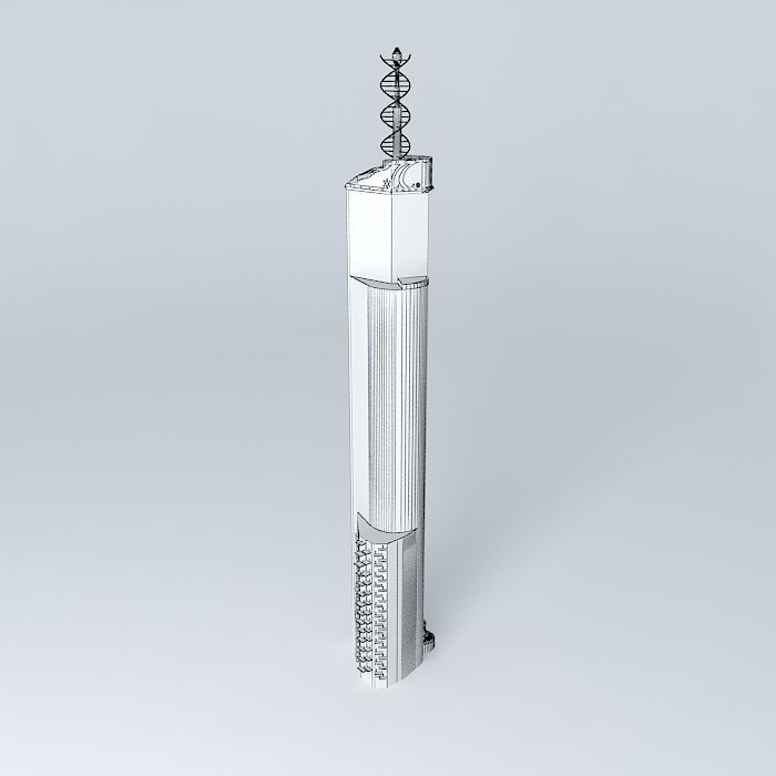 RITZ TOWER(fantasy) Part 1 Free 3D model_4