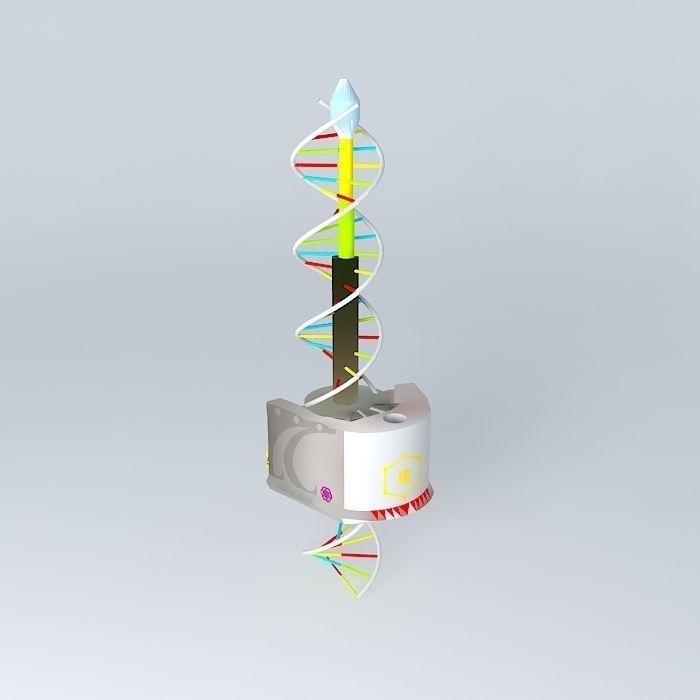 Crown dna strand Free 3D model_1