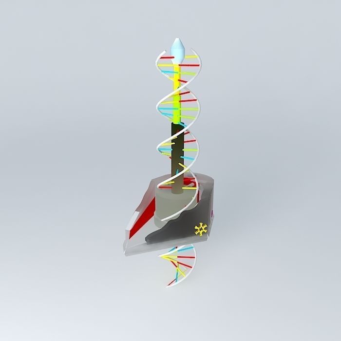 Crown dna strand Free 3D model_2