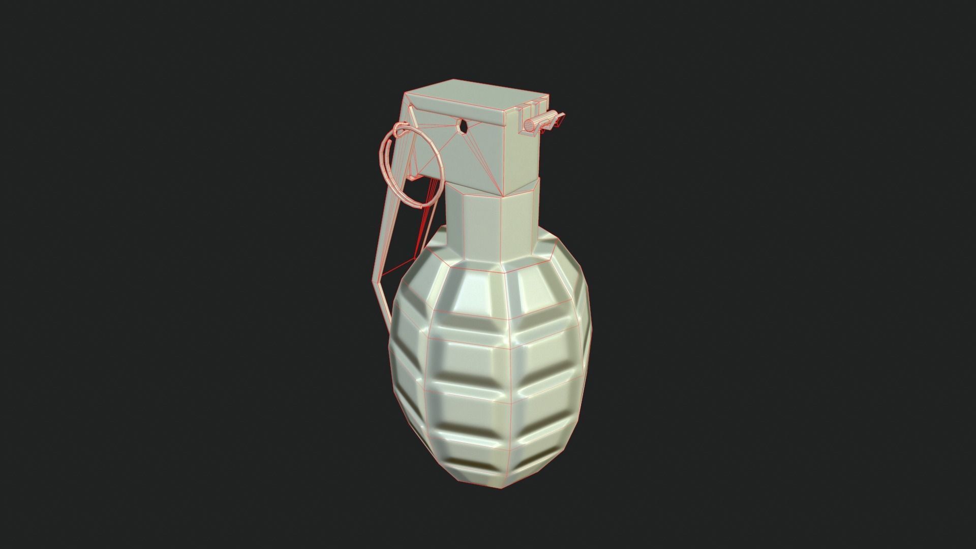grenade Low-poly 3D model_4