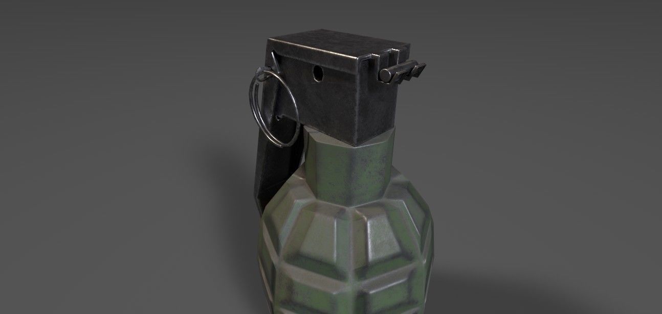 grenade Low-poly 3D model_2