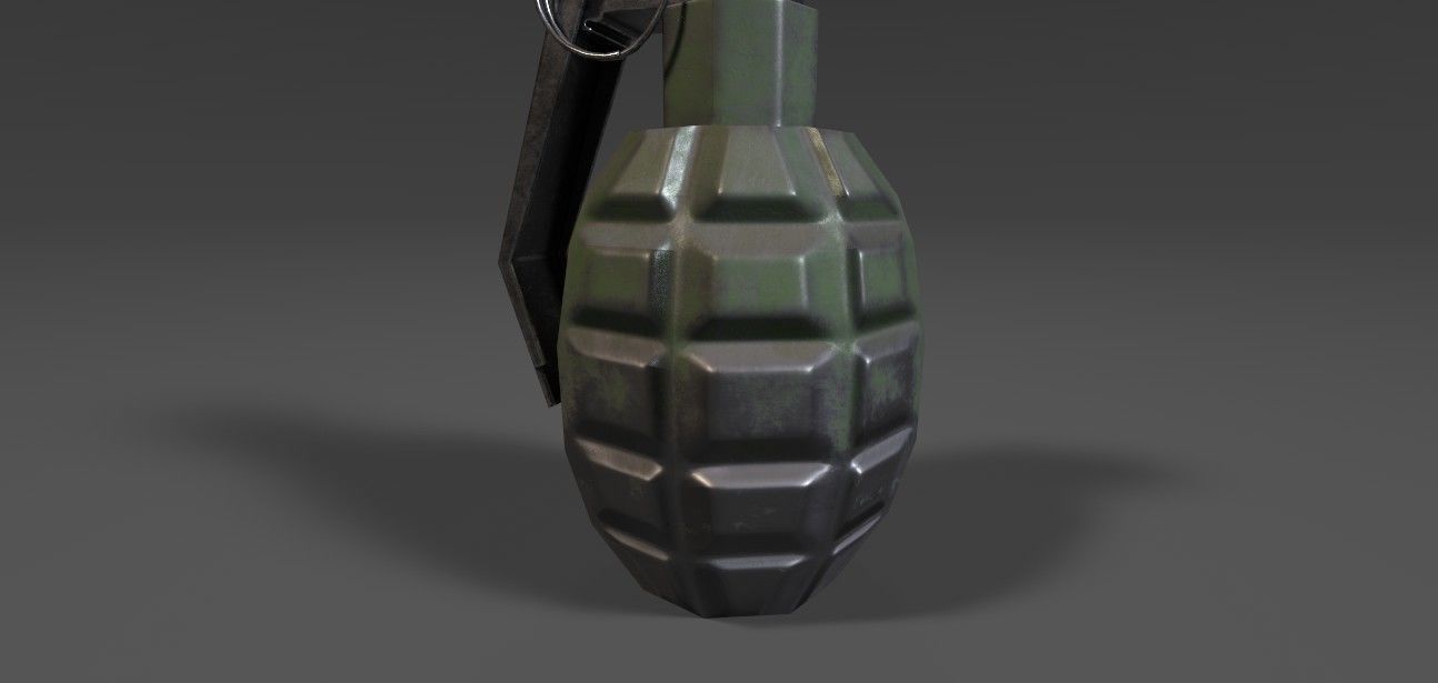 grenade Low-poly 3D model_3