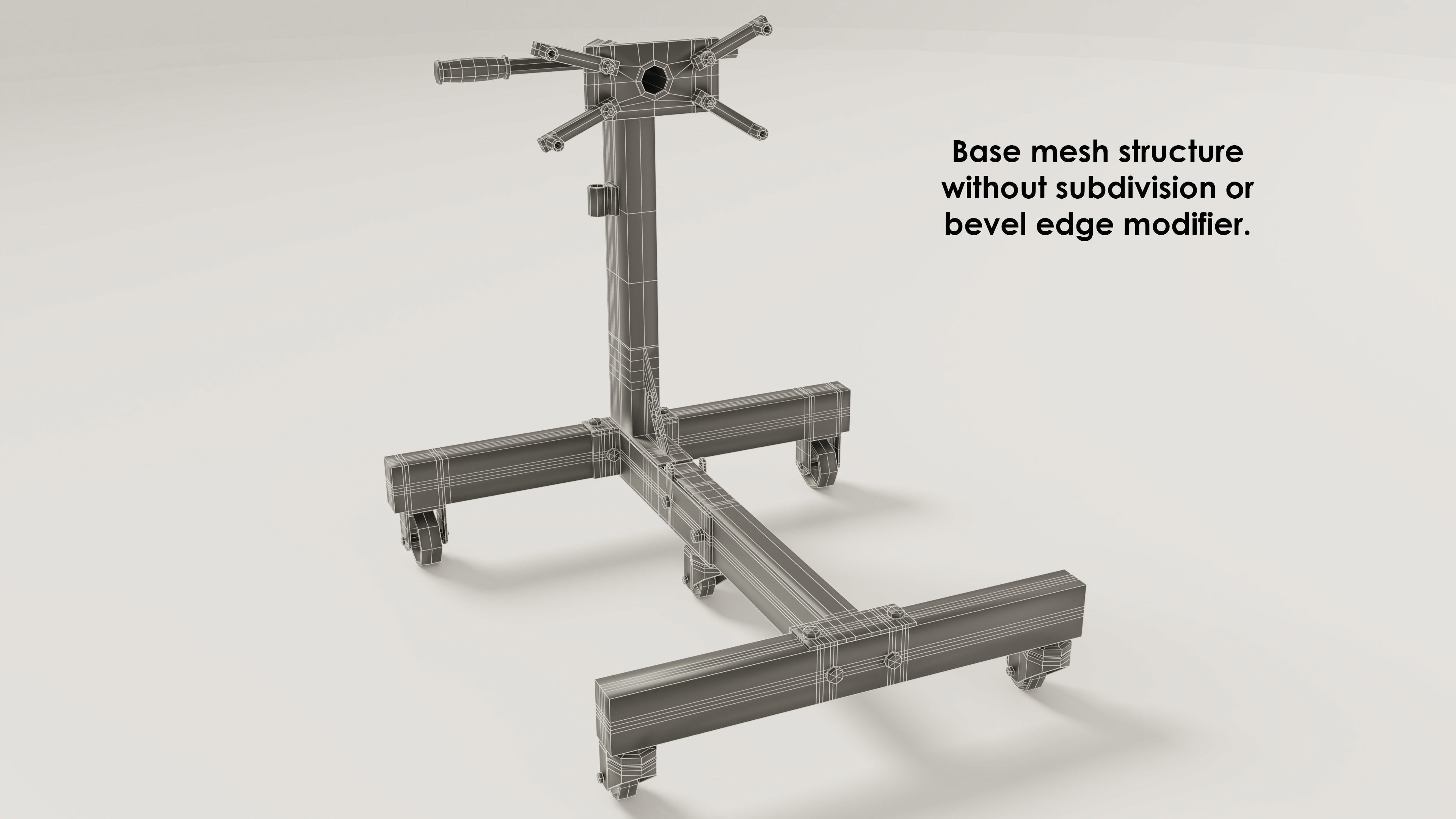 3D model of an engine stand with PBR textures 3D model_12