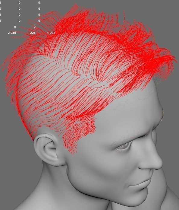Hair style with changes request 3D model_30