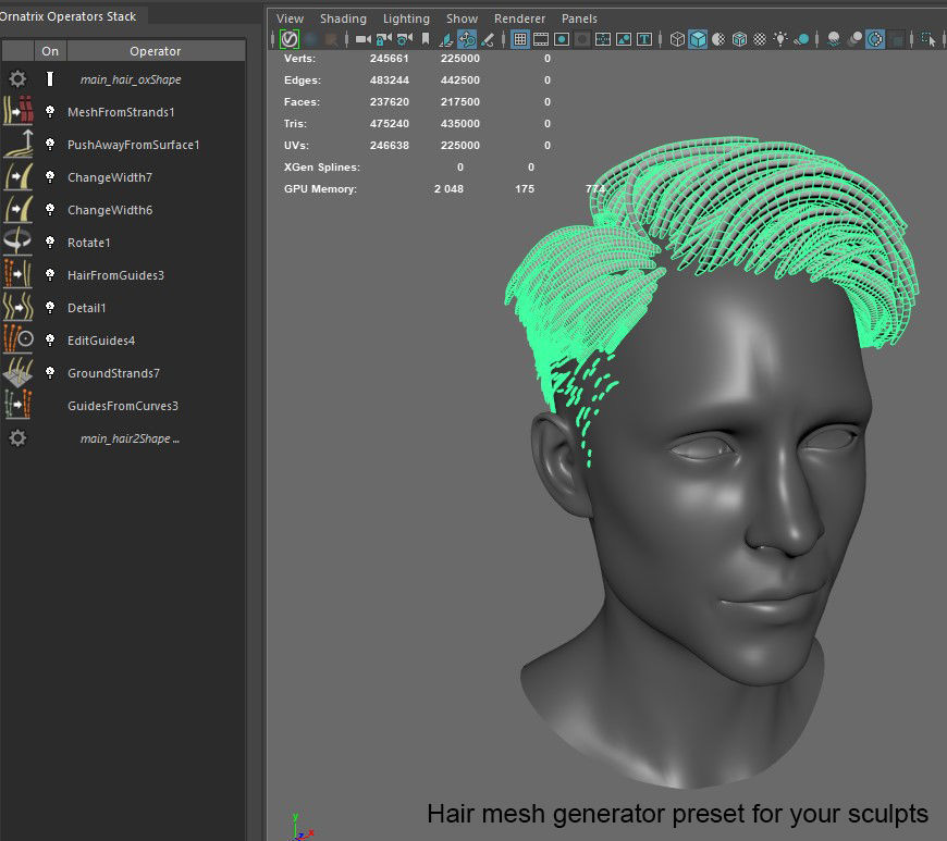 Hair style with changes request 3D model_6
