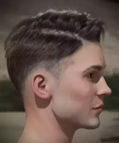 Hair style with changes request 3D model