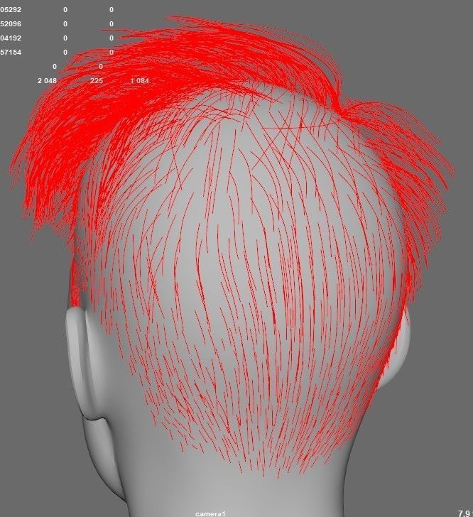 Hair style with changes request 3D model_28