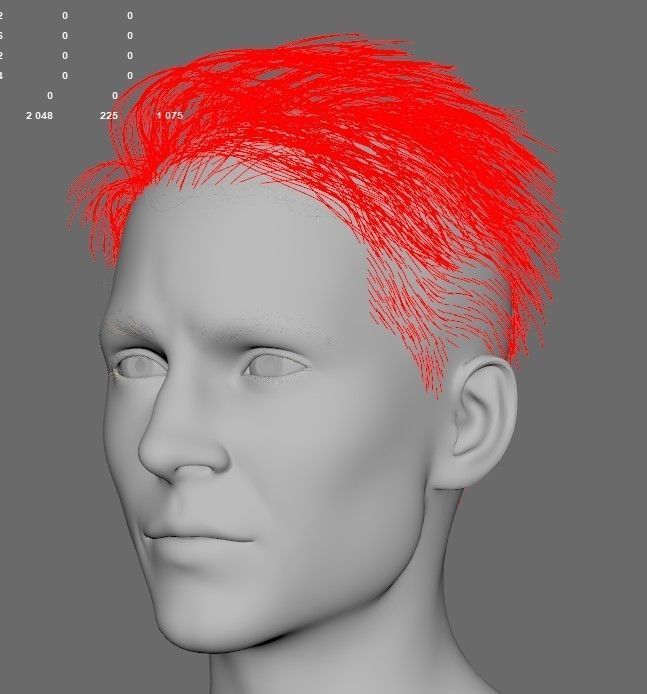 Hair style with changes request 3D model_25
