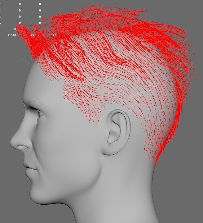 Hair style with changes request 3D model_27