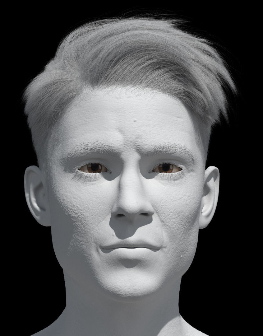 Hair style with changes request 3D model_14