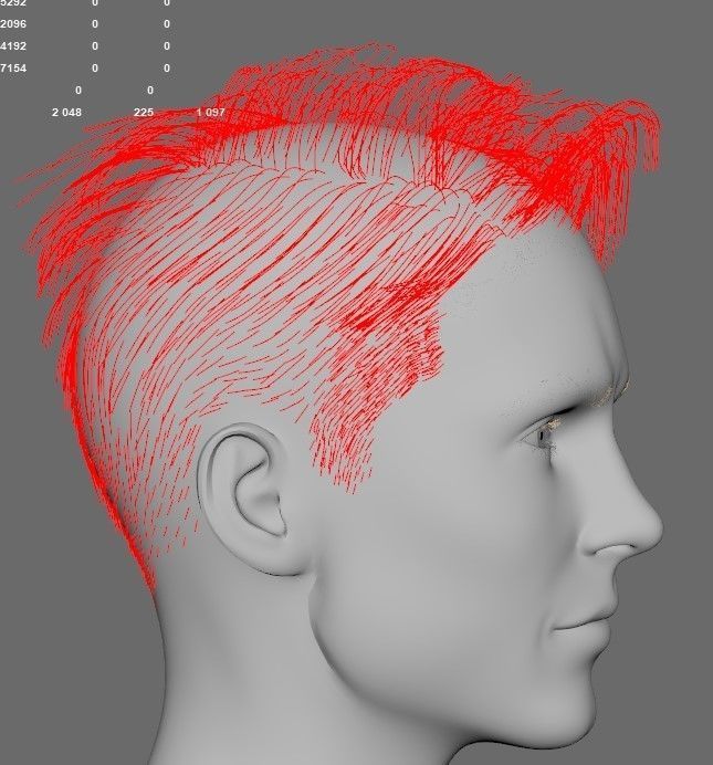 Hair style with changes request 3D model_26