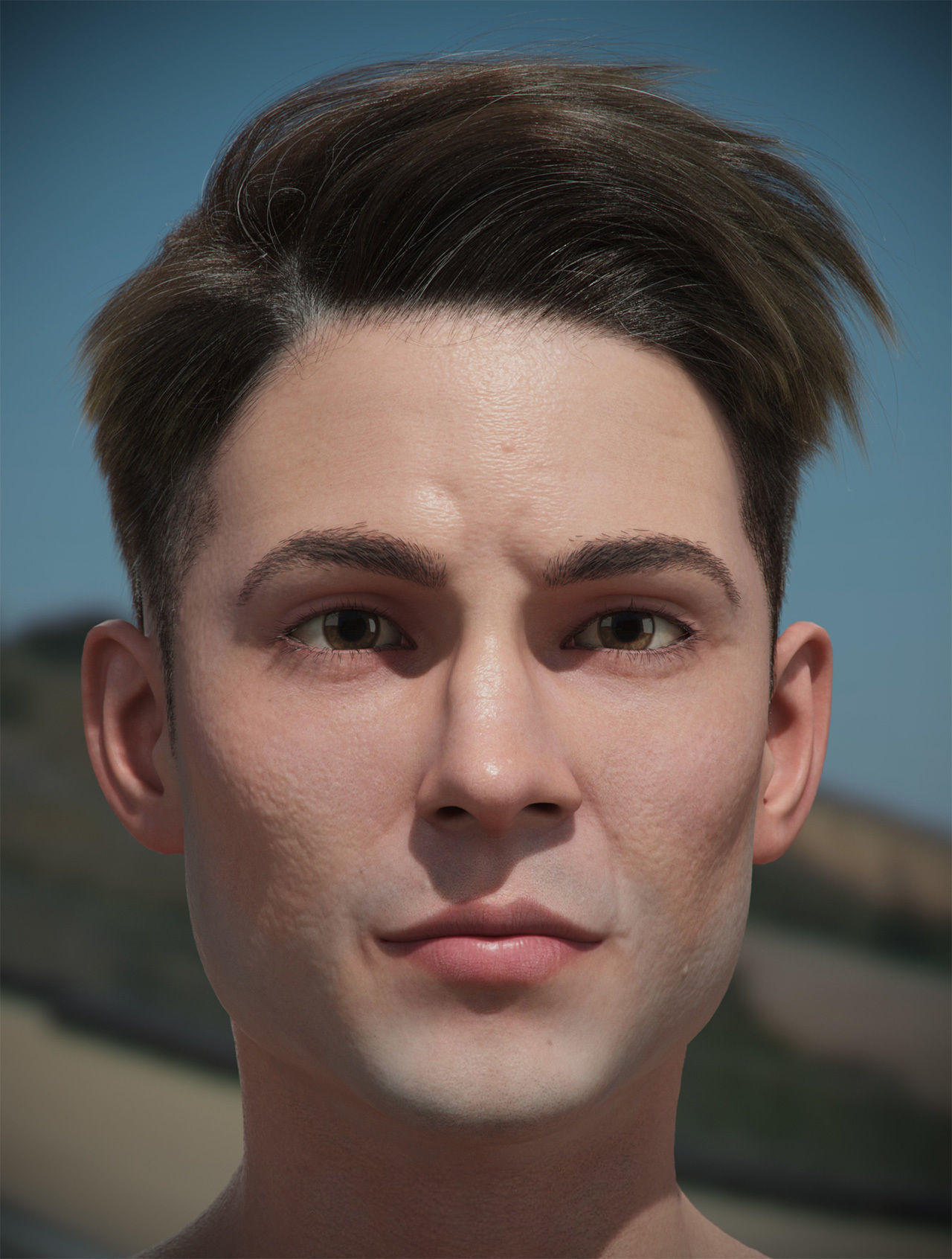 Hair style with changes request 3D model_9