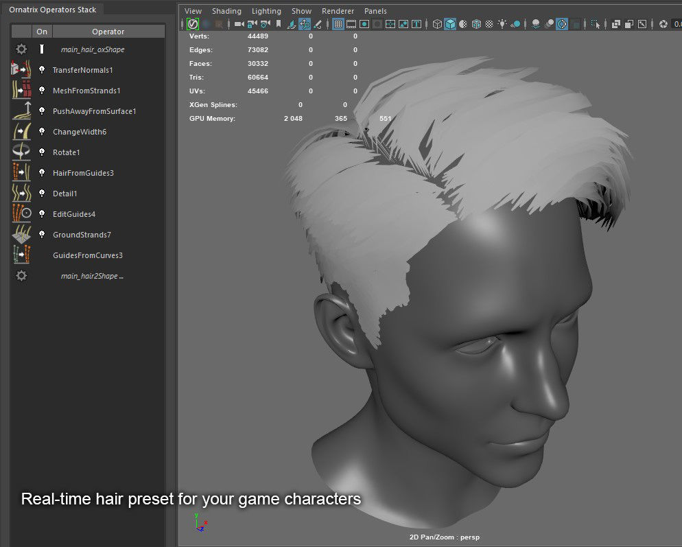 Hair style with changes request 3D model_7