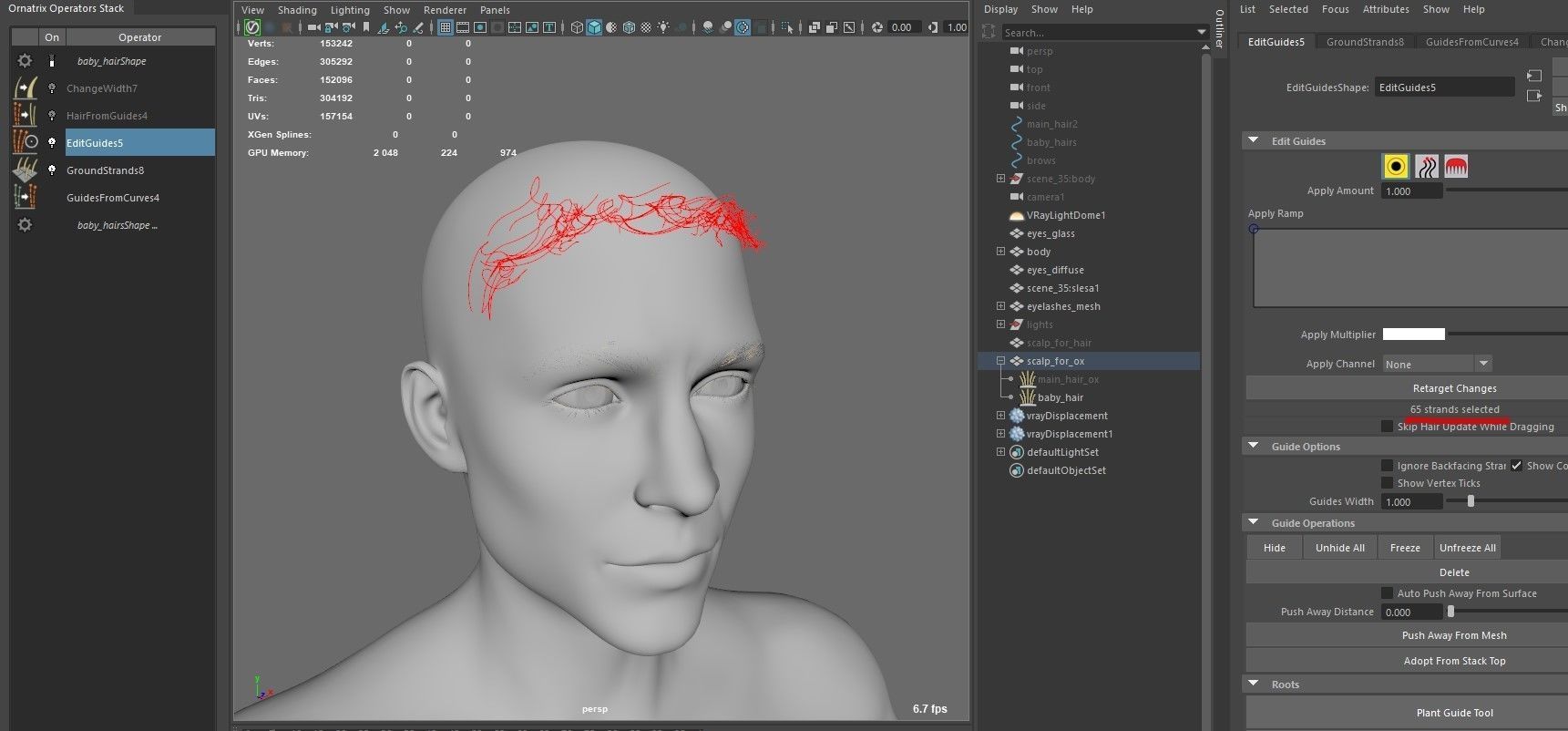Hair style with changes request 3D model_22