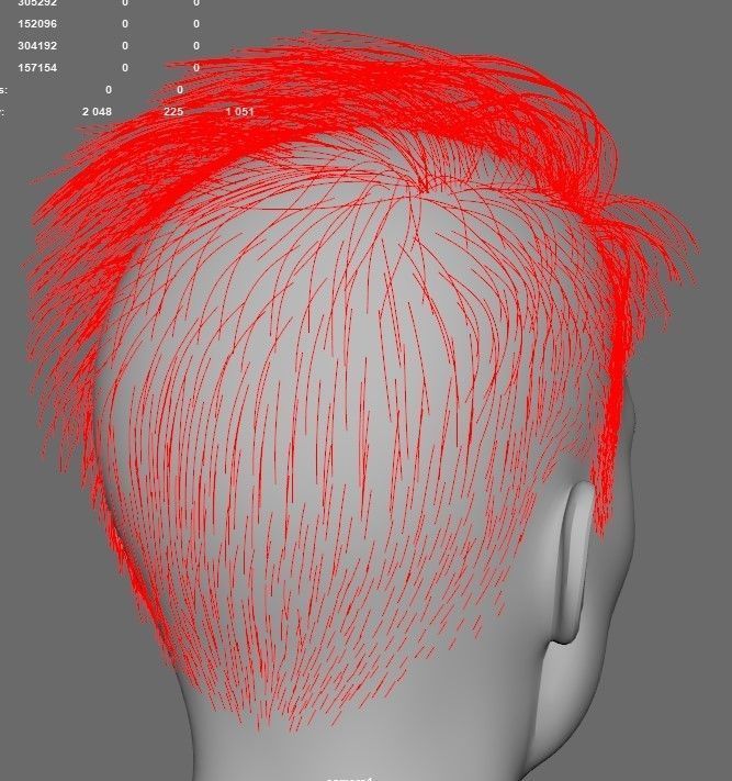 Hair style with changes request 3D model_29