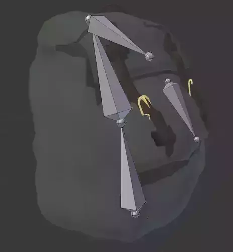 Lowpoly Rigged Backpack