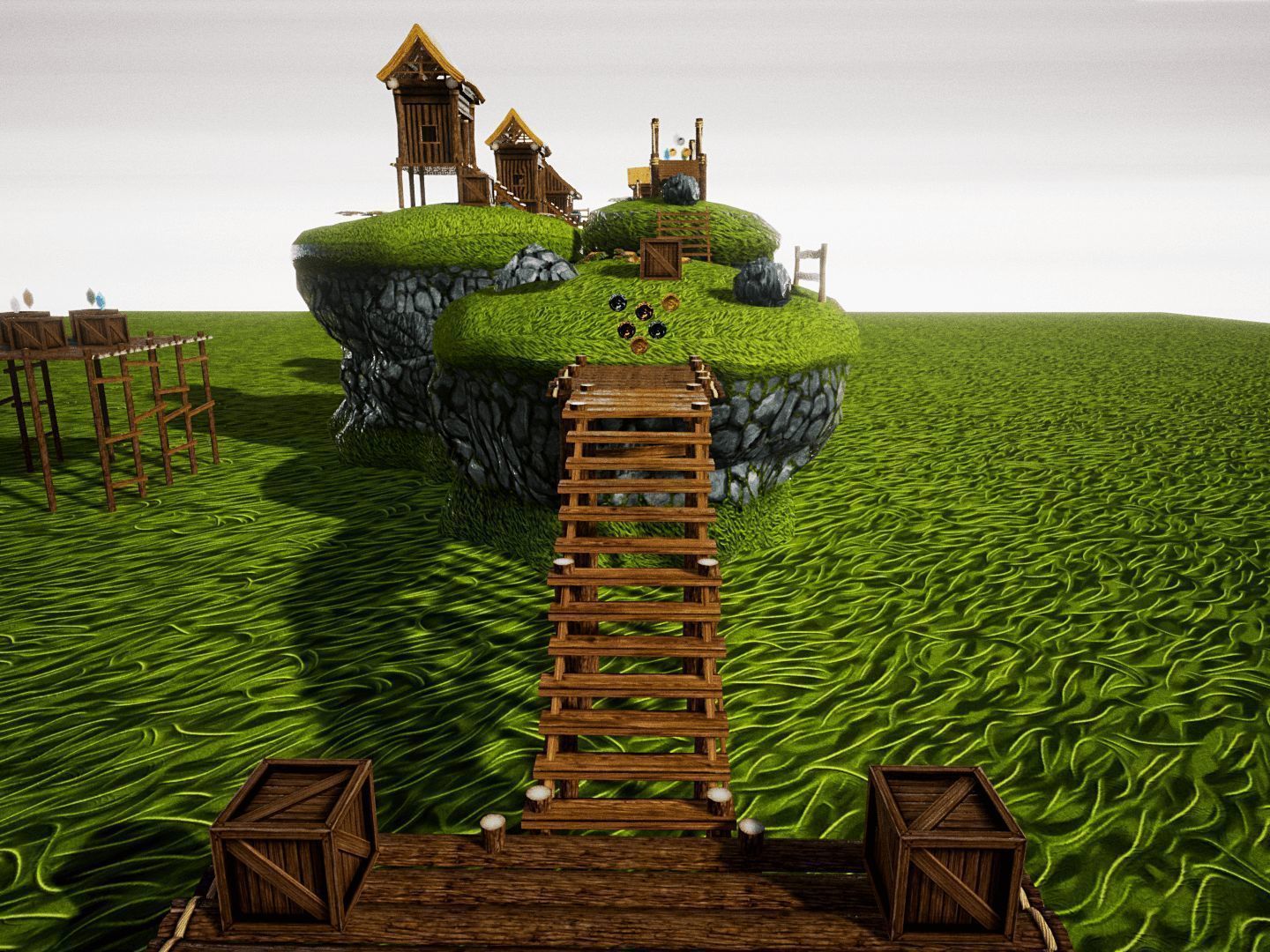Cartoon Platformer for UNREAL Low-poly 3D model_19