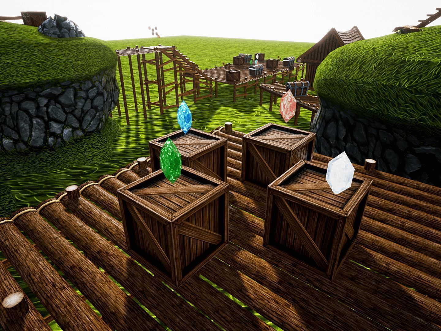 Cartoon Platformer for UNREAL Low-poly 3D model_17