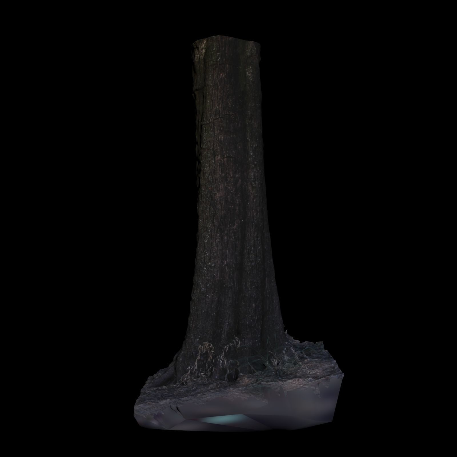 Tree 5 stump 3D model_4