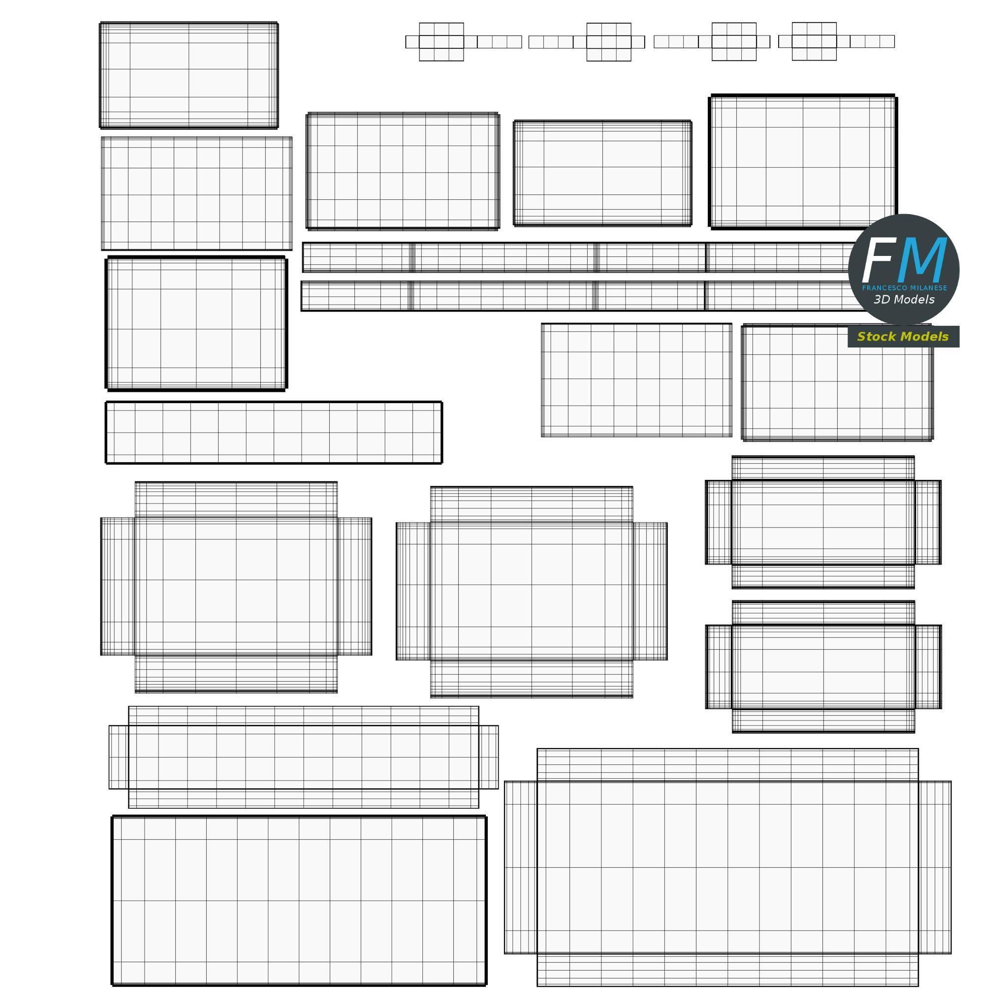 Two seater sofa 2 3D model_11