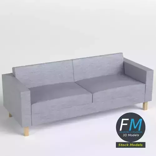 Two seater sofa 2 3D model Two seater sofa 2 3D model