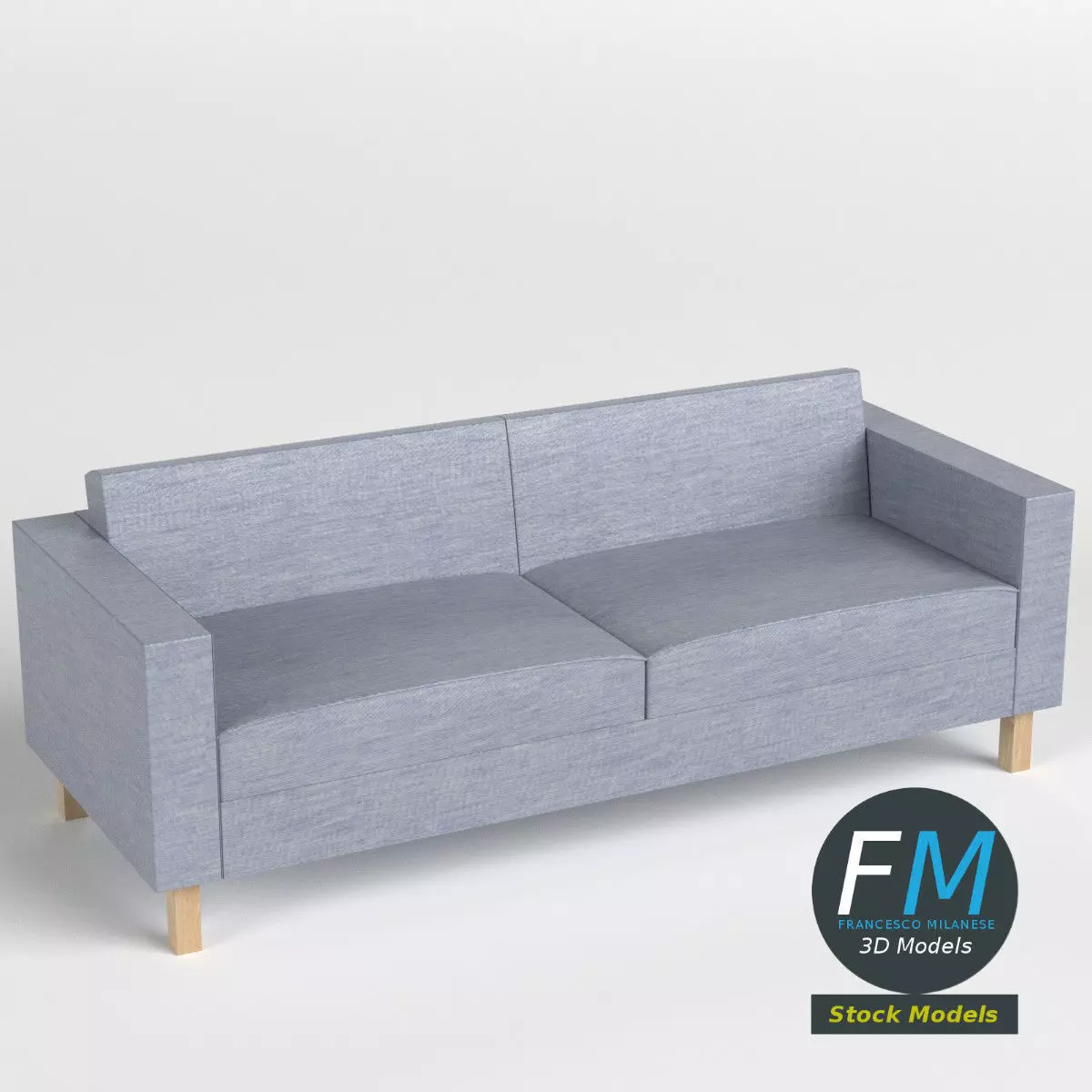 Two seater sofa 2 3D model_0