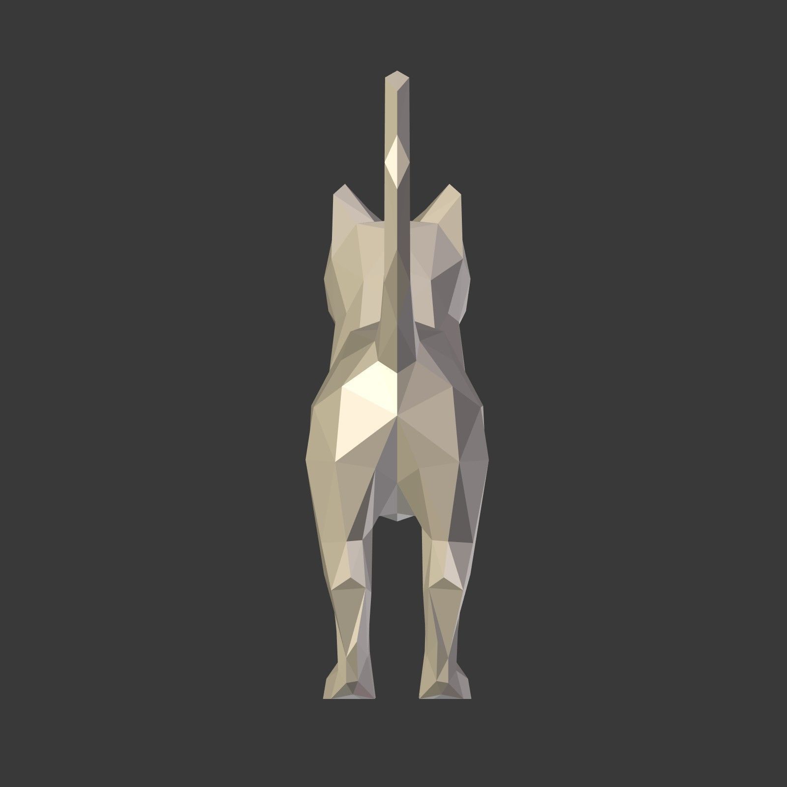 Low Poly Cartoon Cat Low-poly 3D model_15