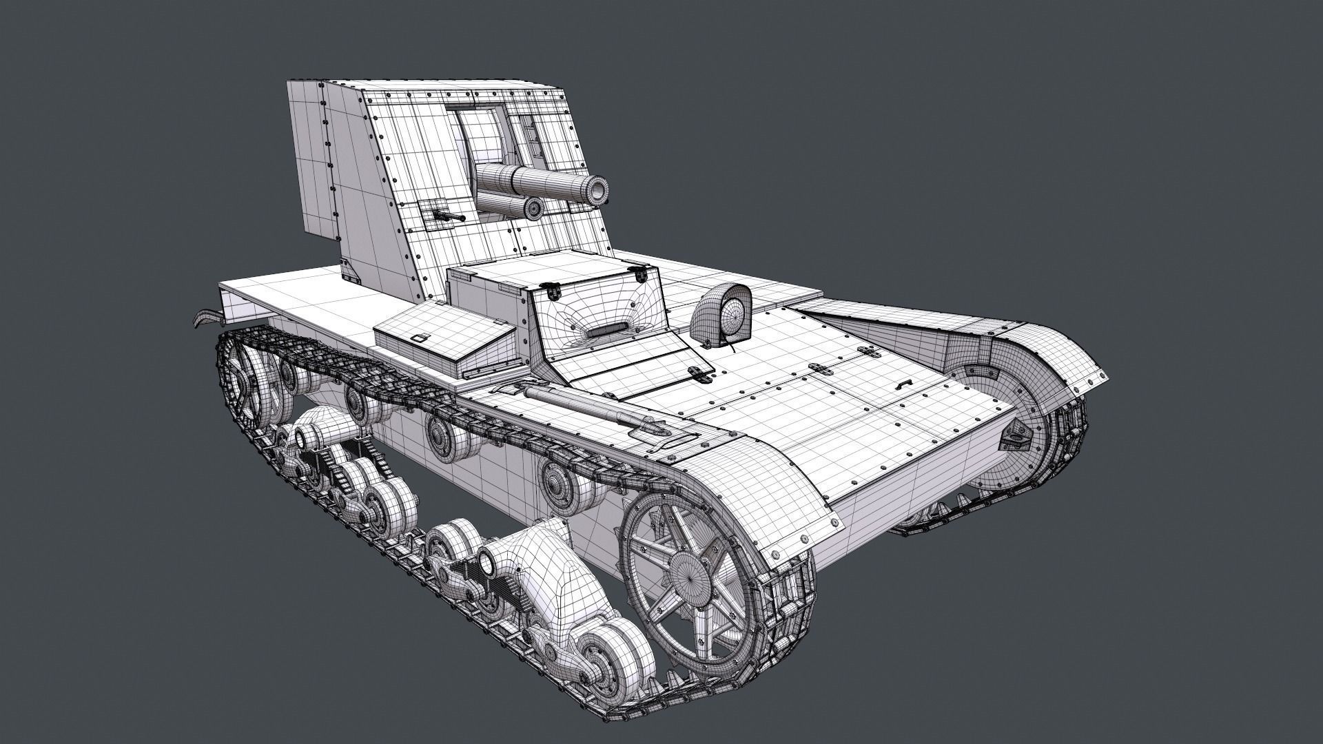 Su-26 russian tank 3D model_19