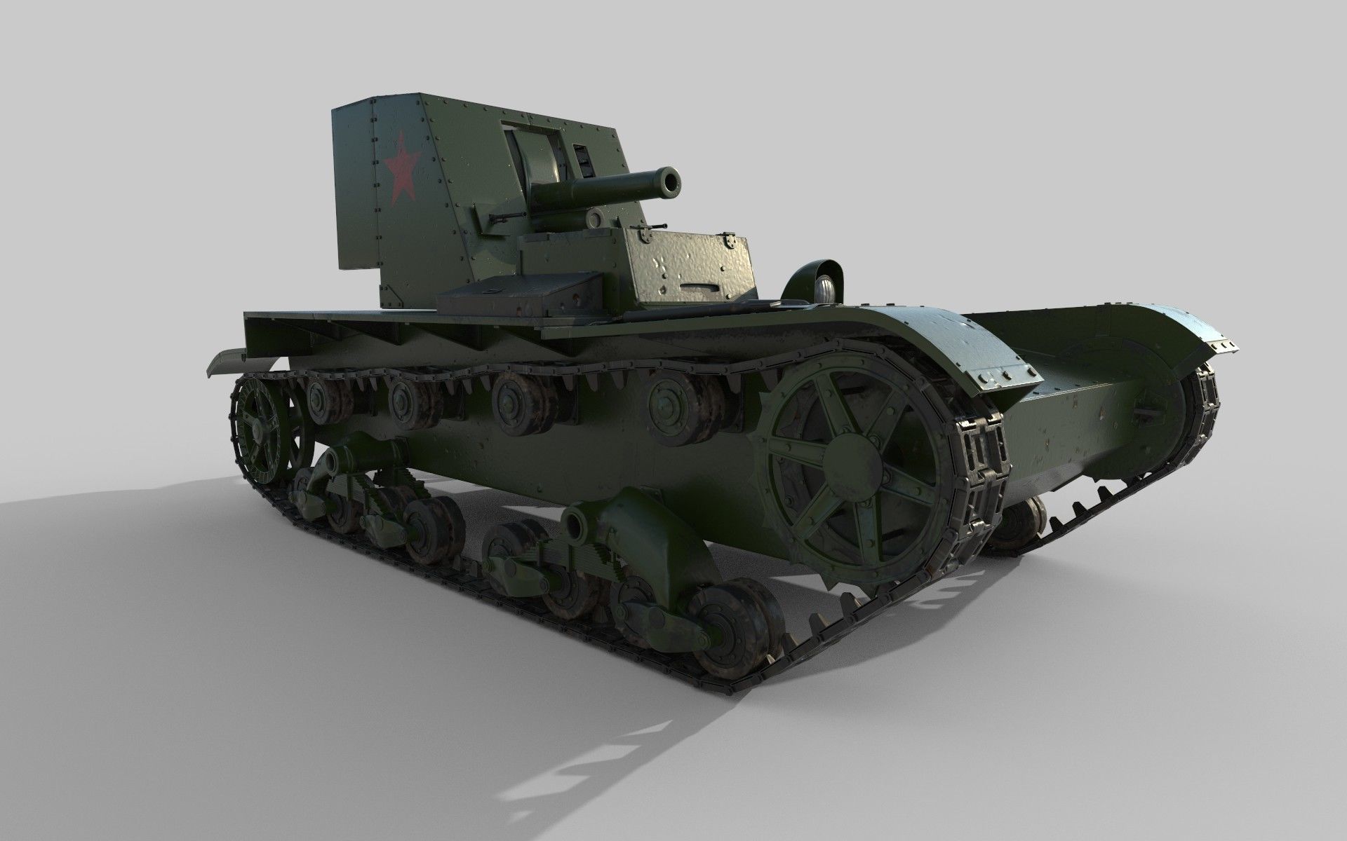 Su-26 russian tank 3D model_2