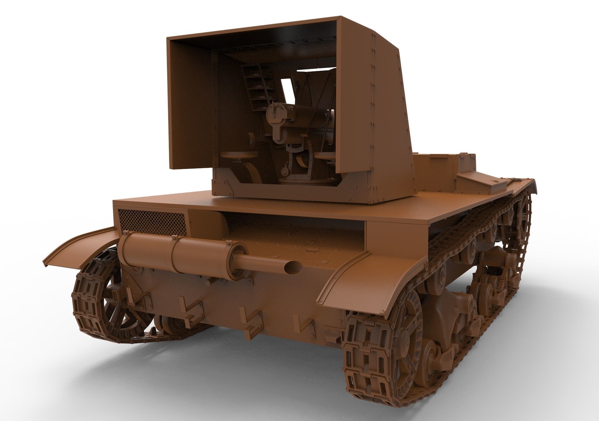 Su-26 russian tank 3D model_13