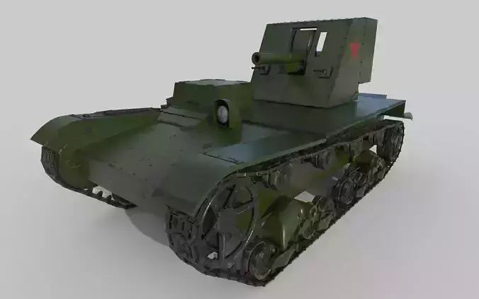 Su-26 russian tank 3D model