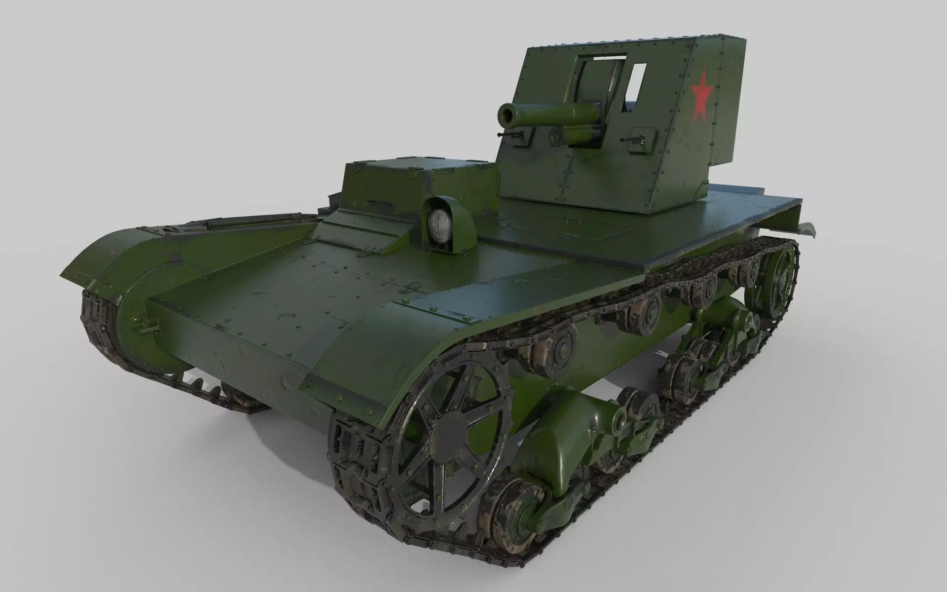 Su-26 russian tank 3D model_0