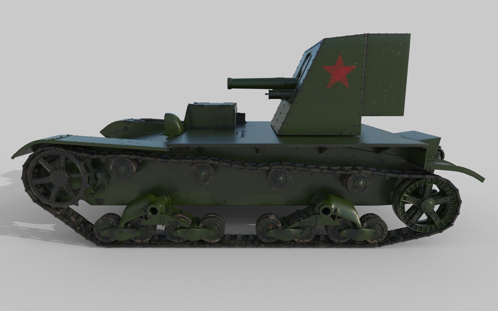 Su-26 russian tank 3D model_4
