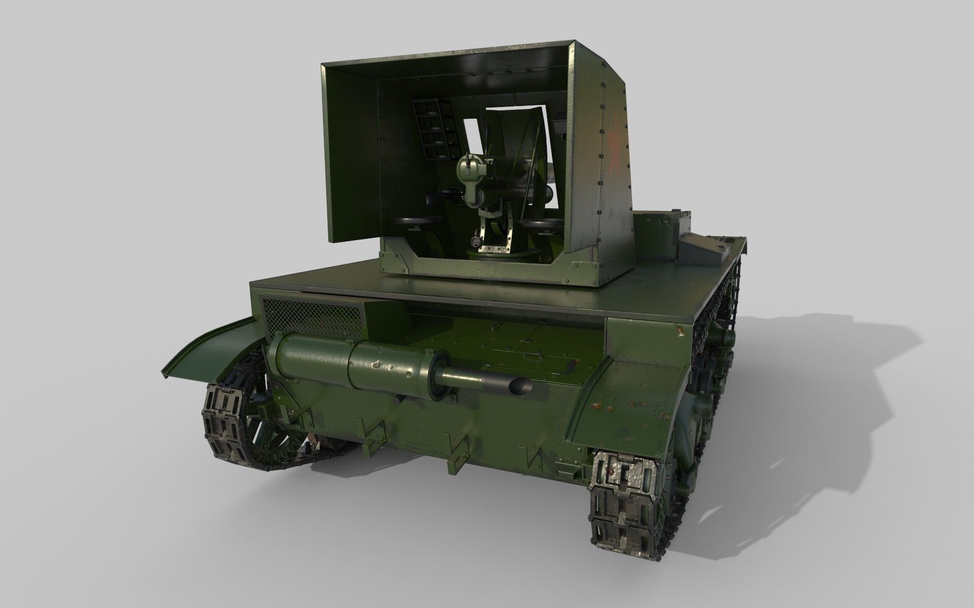 Su-26 russian tank 3D model_3