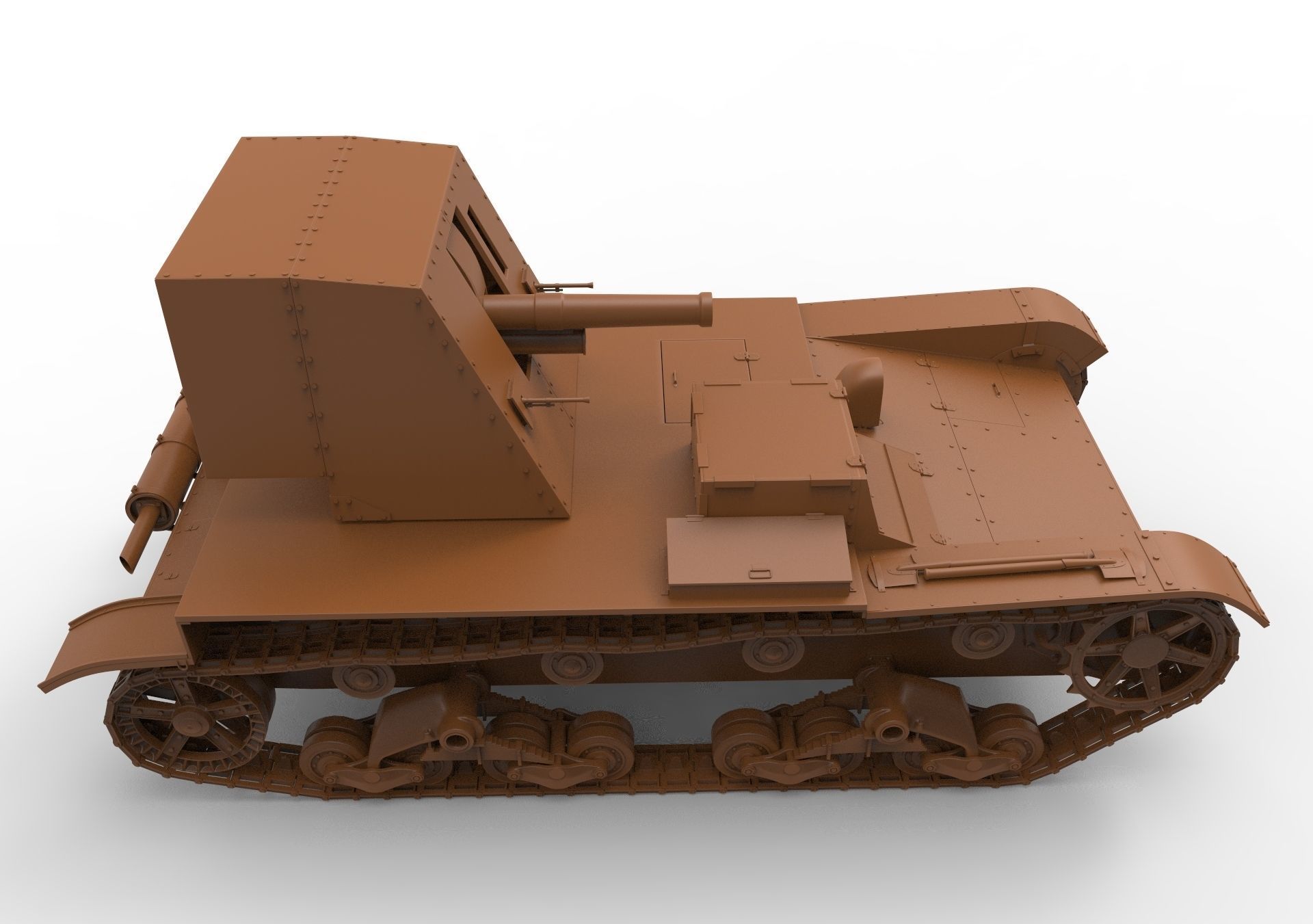 Su-26 russian tank 3D model_12