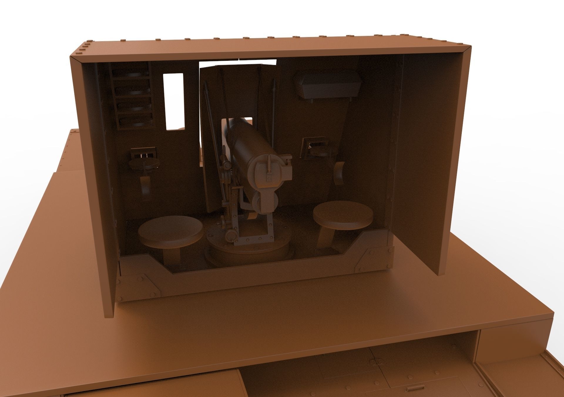 Su-26 russian tank 3D model_14