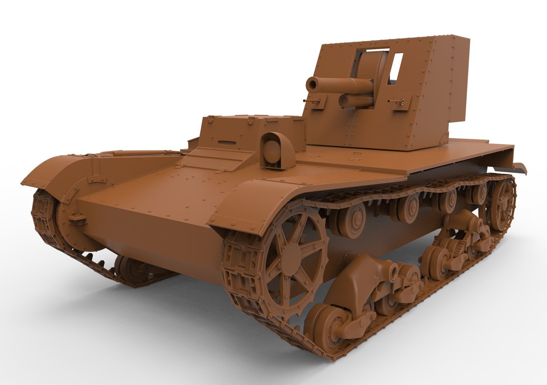 Su-26 russian tank 3D model_8