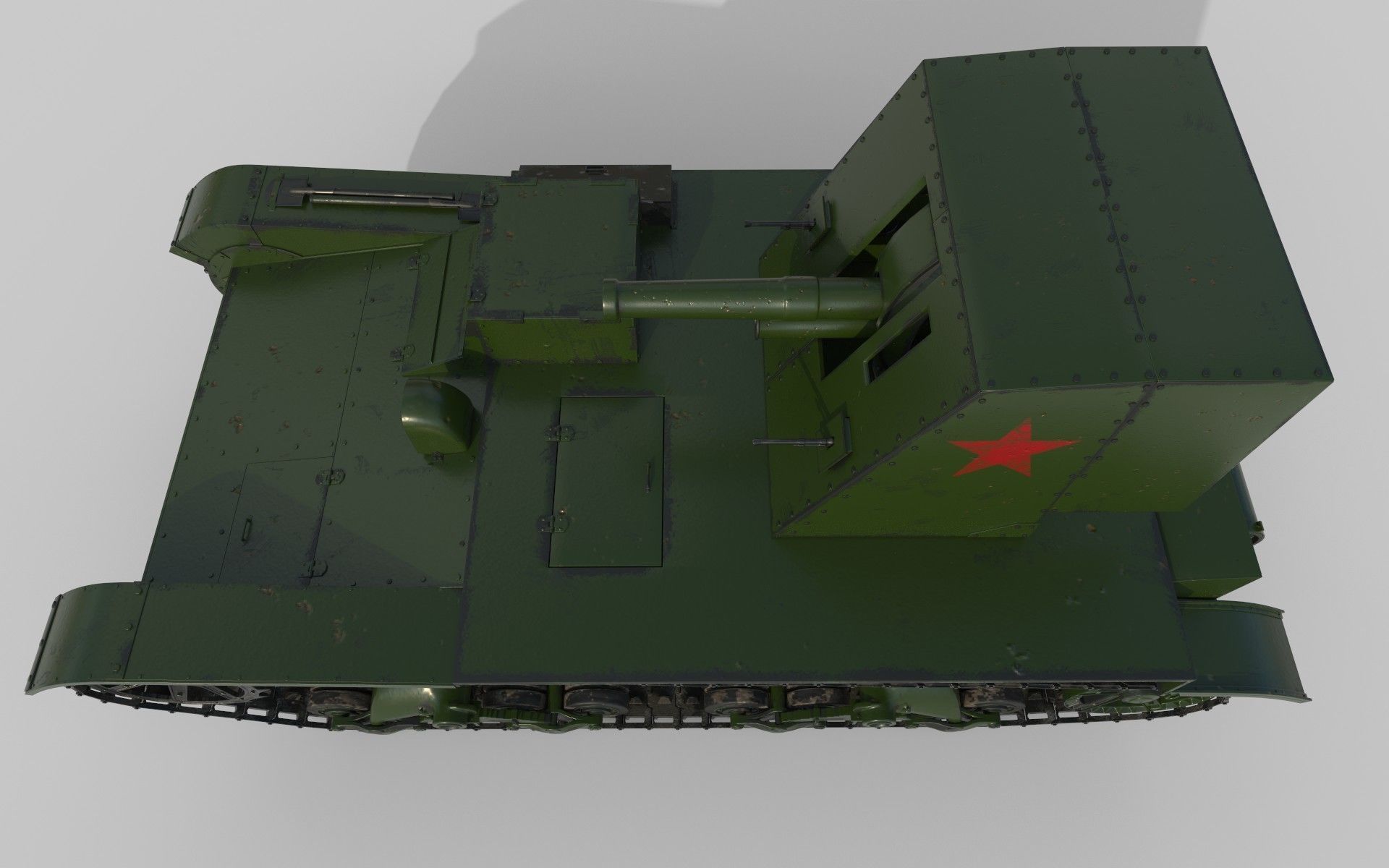 Su-26 russian tank 3D model_6