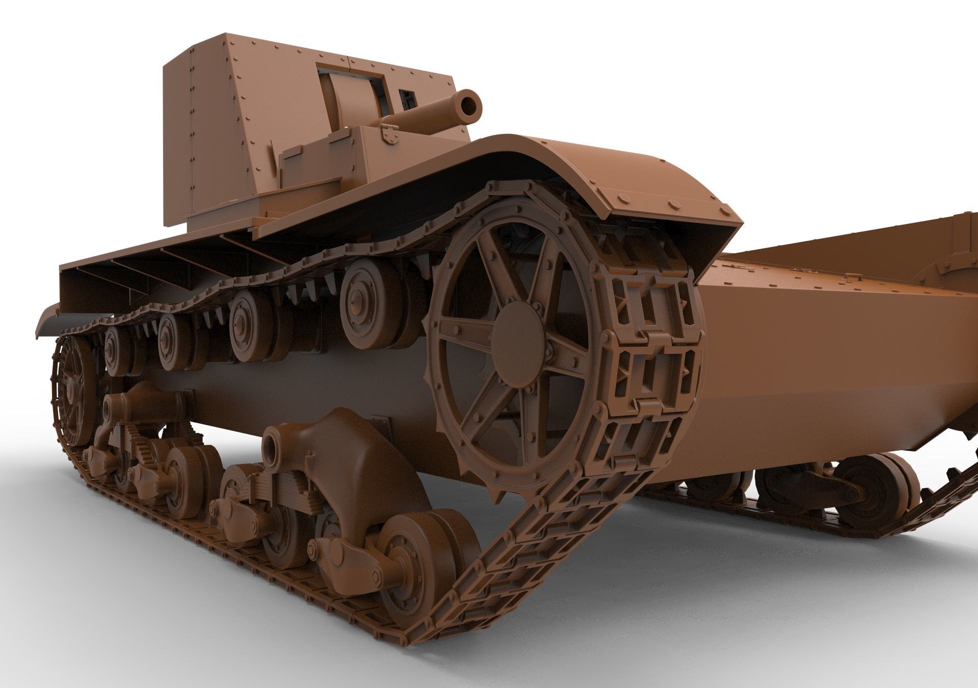 Su-26 russian tank 3D model_10