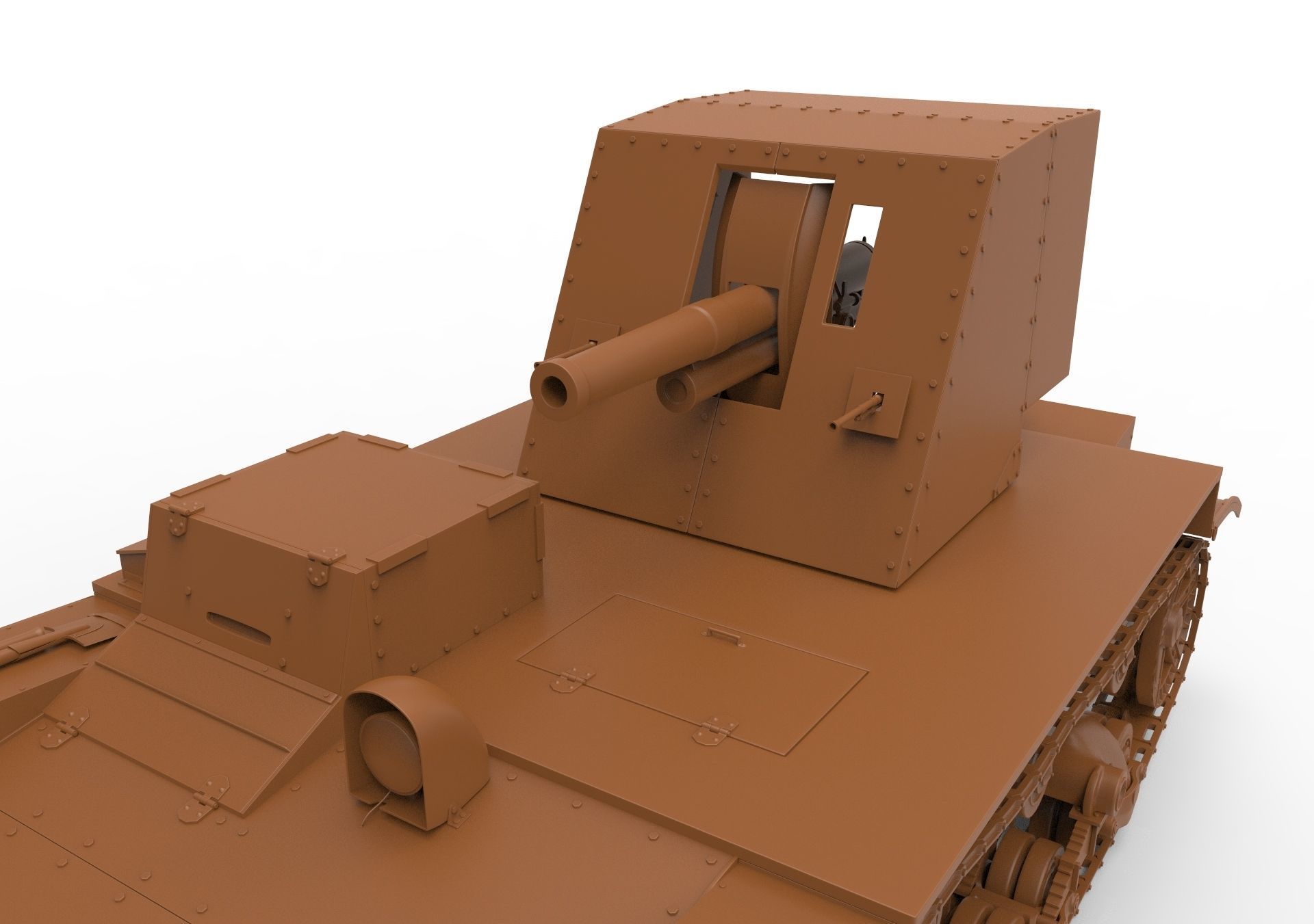 Su-26 russian tank 3D model_15