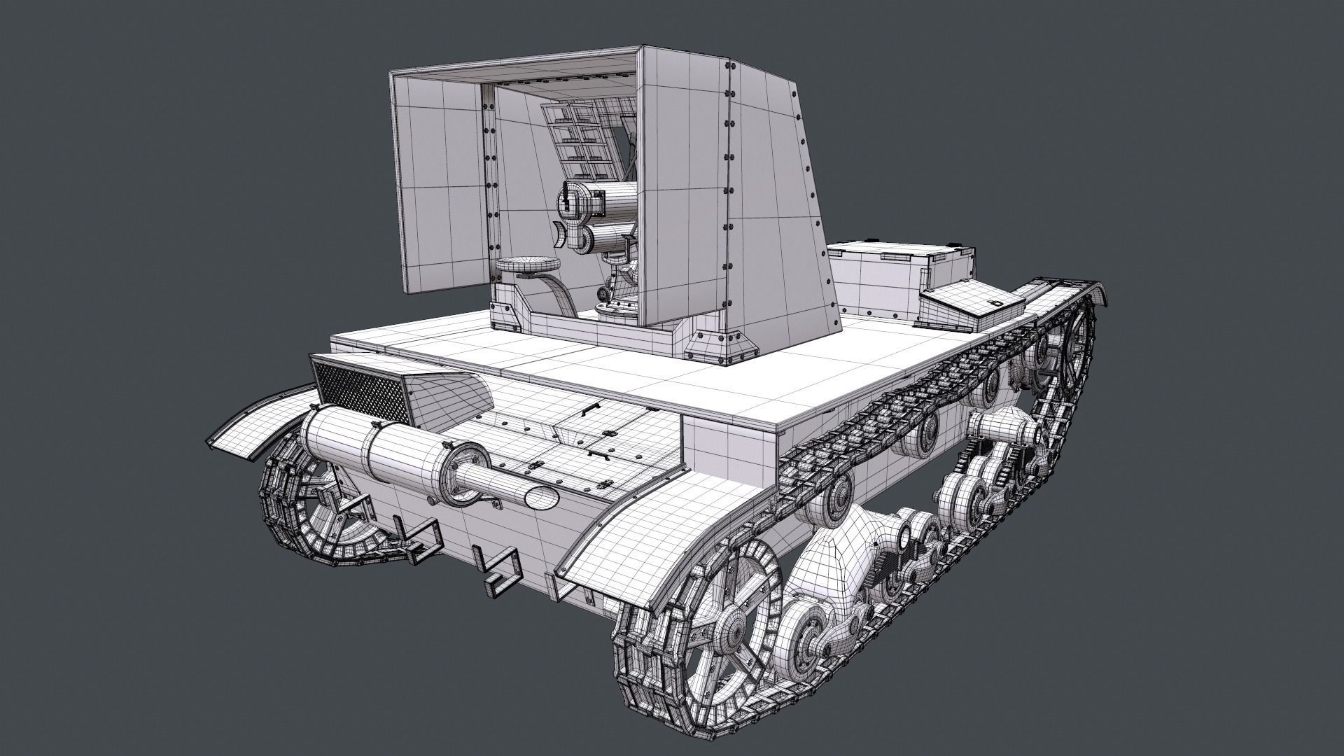 Su-26 russian tank 3D model_20