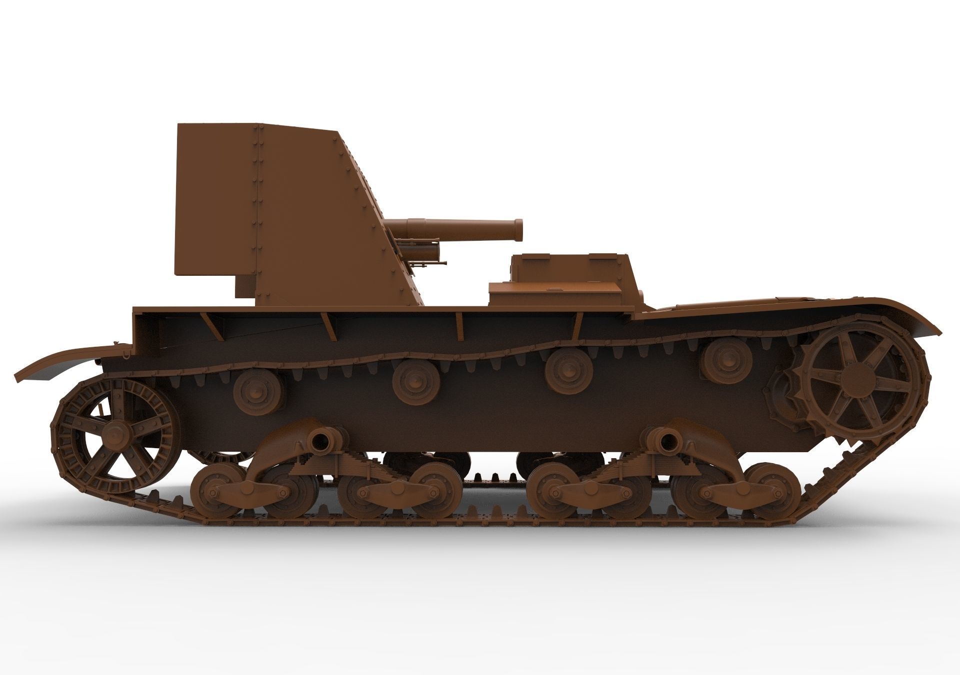 Su-26 russian tank 3D model_11