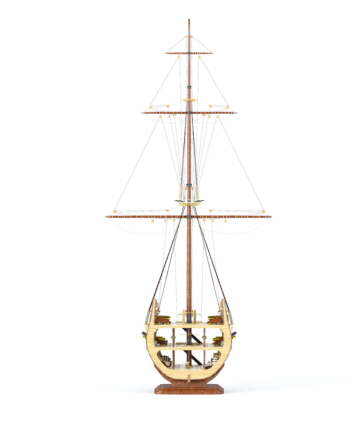 San Giovanni Battista ship cut 3D model_2